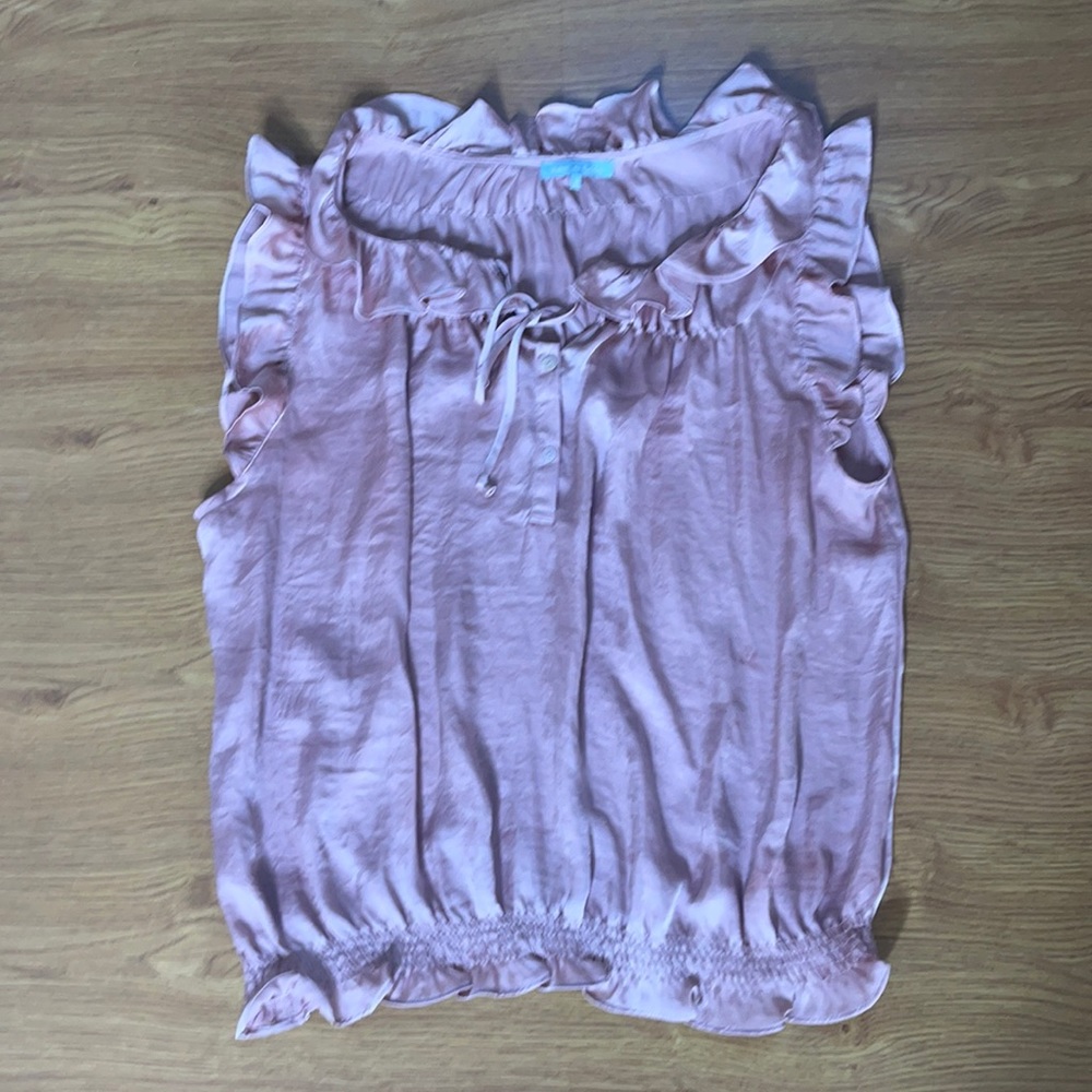 Violet & Claire Soft Pink Blouse Size XL